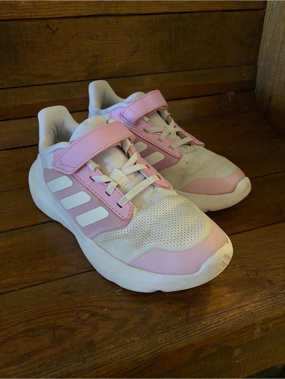 Pink and White Adidas - Picture 2 of 5